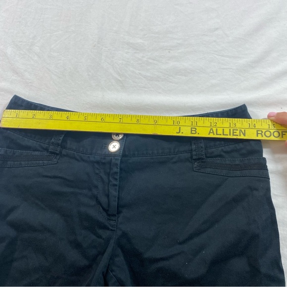 White House Black Market Black Pockets Bermuda Shorts Tailored Fit Cotton - Picture 3 of 6